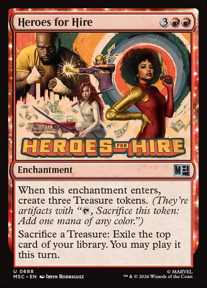 2026 Marvel Super Heroes Commander Heroes for Hire #688 uncommon card image