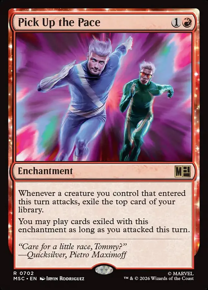 2026 Marvel Super Heroes Commander Pick Up the Pace #702 rare card image