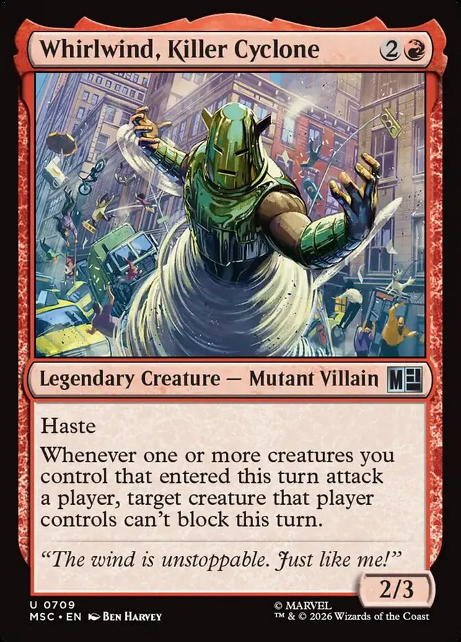 2026 Marvel Super Heroes Commander Whirlwind, Killer Cyclone #709 uncommon card image