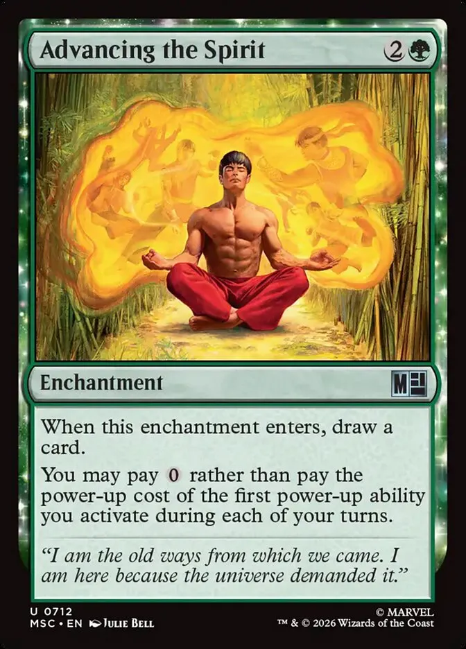 2026 Marvel Super Heroes Commander Advancing the Spirit #712 uncommon card image