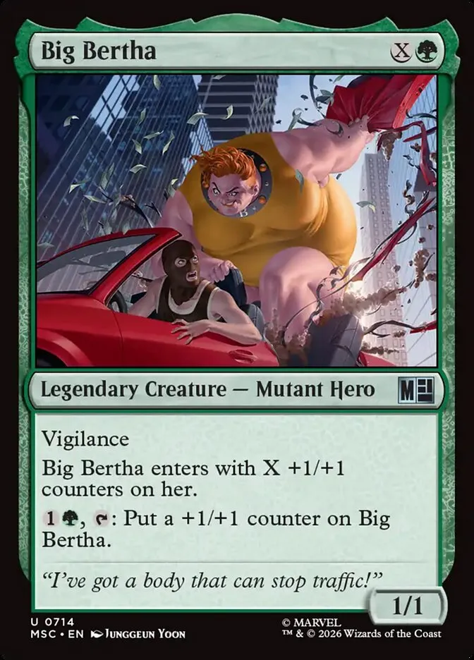 2026 Marvel Super Heroes Commander Big Bertha uncommon #714 uncommon card image