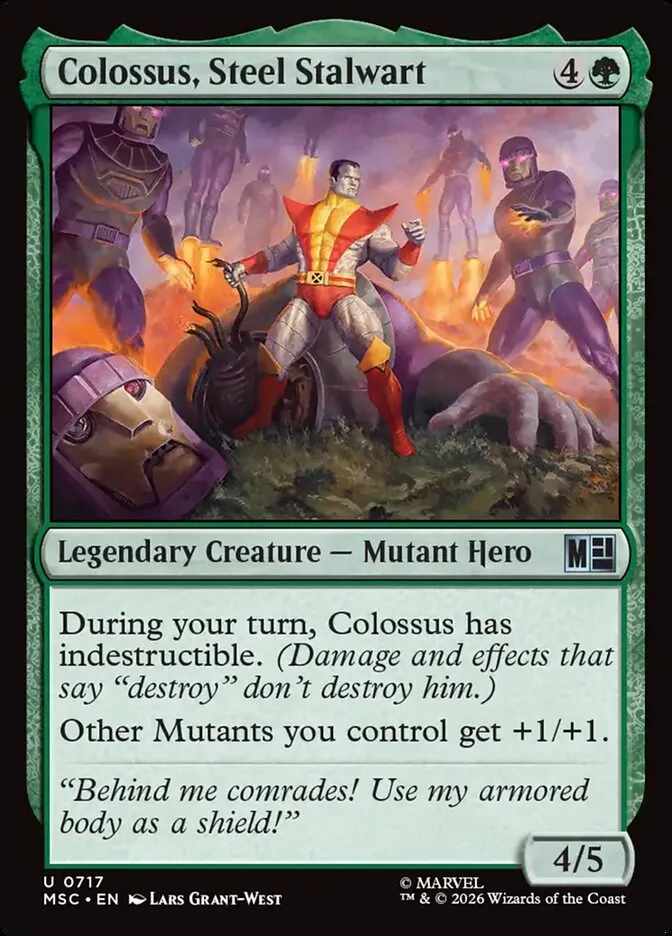 2026 Marvel Super Heroes Commander Colossus, Steel Stalwart #717 uncommon card image