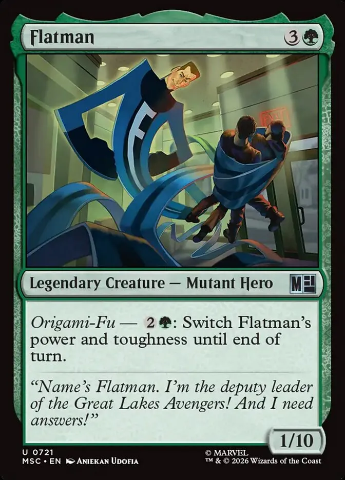 2026 Marvel Super Heroes Commander Flatman uncommon #721 uncommon card image