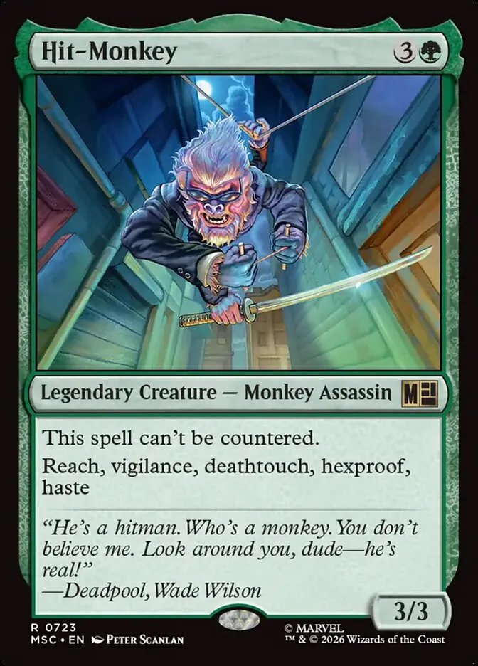2026 Marvel Super Heroes Commander Hit-Monkey #723 rare card image