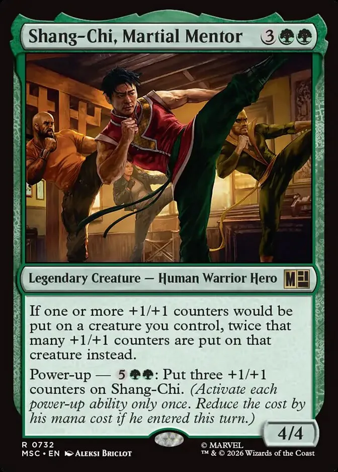 2026 Marvel Super Heroes Commander Shang-Chi, Martial Mentor #732 rare card image