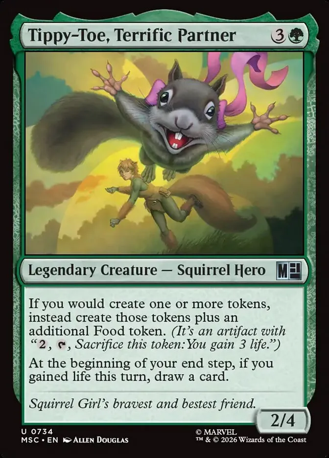 2026 Marvel Super Heroes Commander Tippy-Toe, Terrific Partner #734 uncommon card image