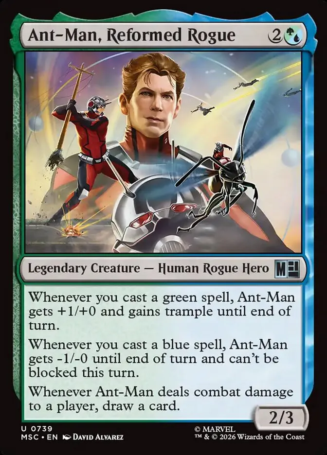 2026 Marvel Super Heroes Commander Ant-Man, Reformed Rogue #739 uncommon card image