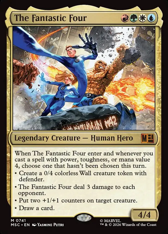2026 Marvel Super Heroes Commander The Fantastic Four #741 mythic card image