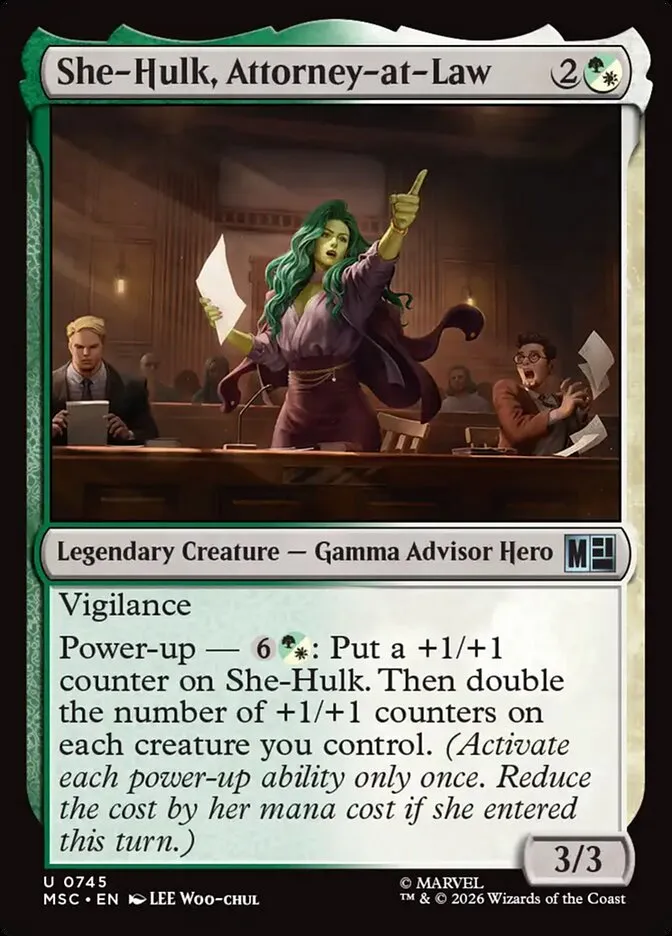 2026 Marvel Super Heroes Commander She-Hulk, Attorney-at-Law #745 uncommon card image