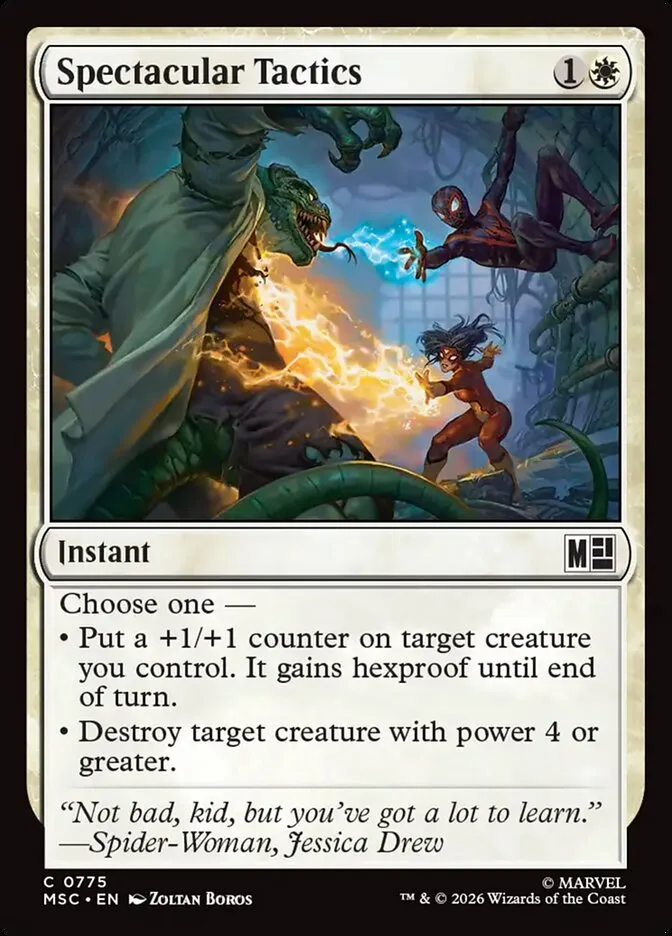 2026 Marvel Super Heroes Commander Spectacular Tactics #775 common card image