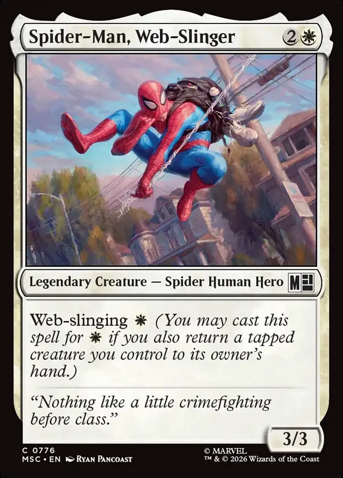 2026 Marvel Super Heroes Commander Spider-Man, Web-Slinger #776 common card image