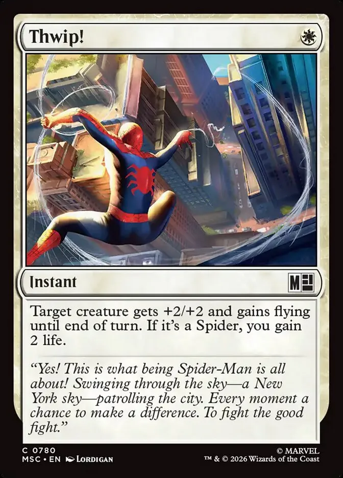 2026 Marvel Super Heroes Commander Thwip! common #780 common card image