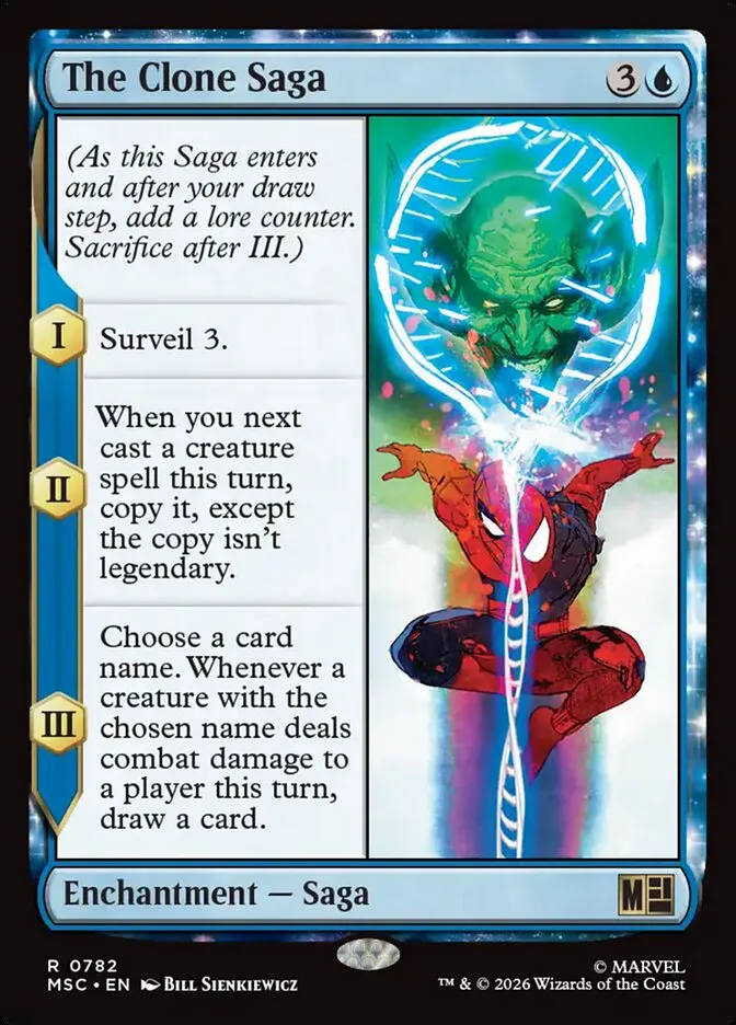 2026 Marvel Super Heroes Commander The Clone Saga #782 rare card image