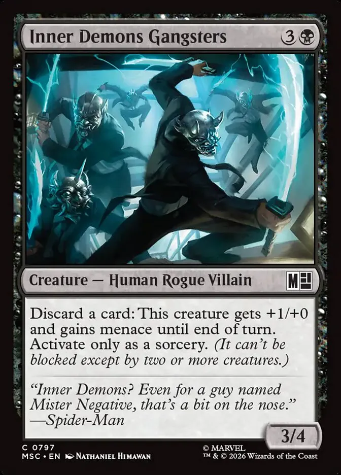 2026 Marvel Super Heroes Commander Inner Demons Gangsters #797 common card image