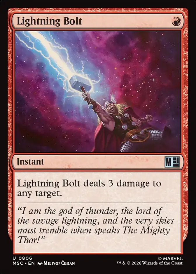2026 Marvel Super Heroes Commander Lightning Bolt uncommon #806 uncommon card image