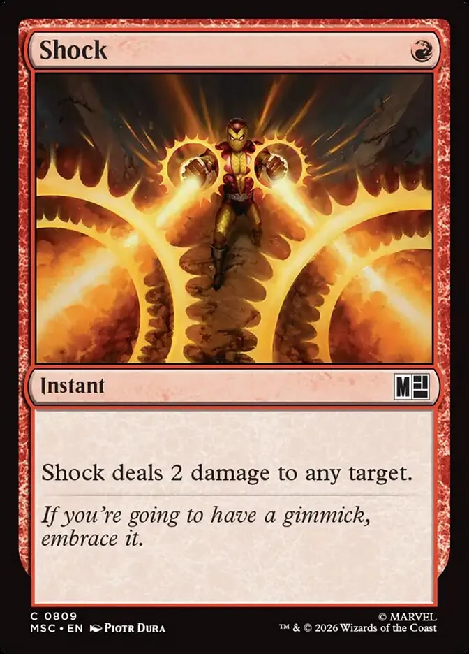 2026 Marvel Super Heroes Commander Shock common #809 common card image