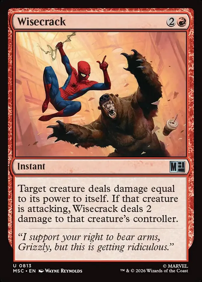 2026 Marvel Super Heroes Commander Wisecrack uncommon #813 uncommon card image