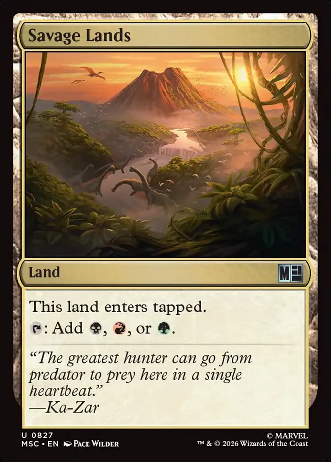 2026 Marvel Super Heroes Commander Savage Lands uncommon #827 uncommon card image