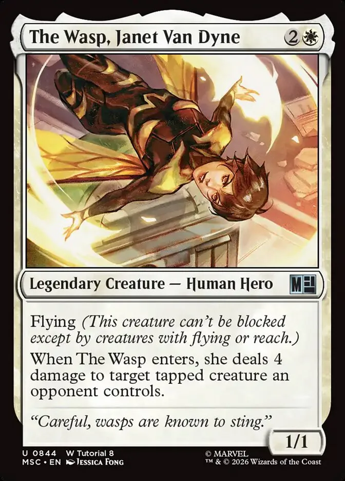 2026 Marvel Super Heroes Commander The Wasp, Janet Van Dyne uncommon #844 uncommon card image