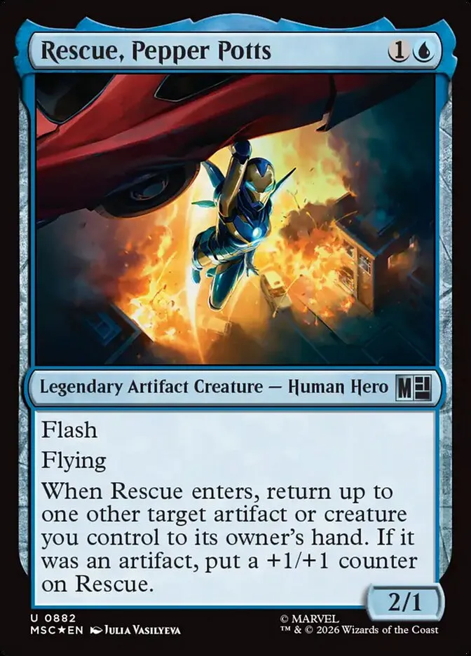 2026 Marvel Super Heroes Commander Rescue, Pepper Potts uncommon #882 uncommon card image