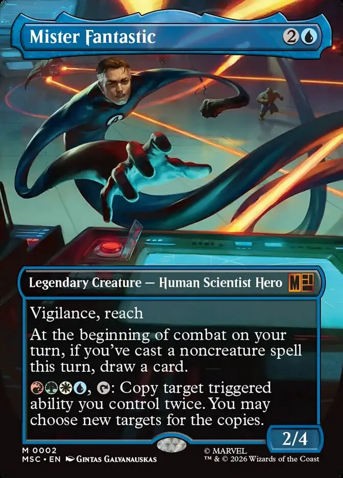 2026 Marvel Super Heroes Commander Mister Fantastic mythic #2 mythic card image