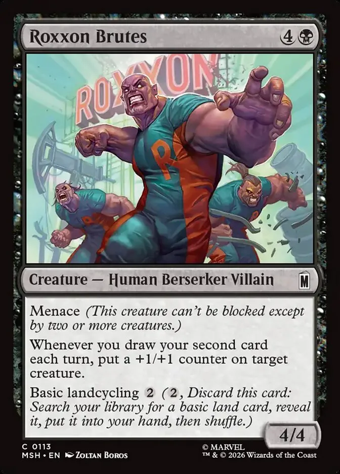 2026 Marvel Super Heroes Roxxon Brutes #113 common card image