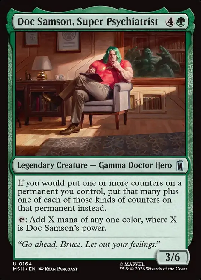 2026 Marvel Super Heroes Doc Samson, Super Psychiatrist #164 uncommon card image