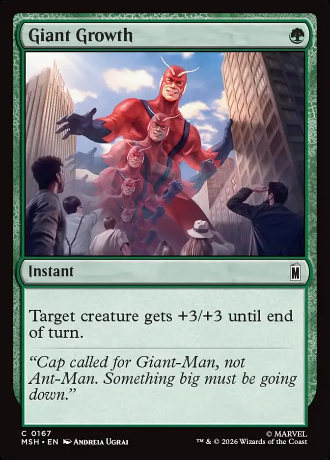 2026 Marvel Super Heroes Giant Growth #167 common card image