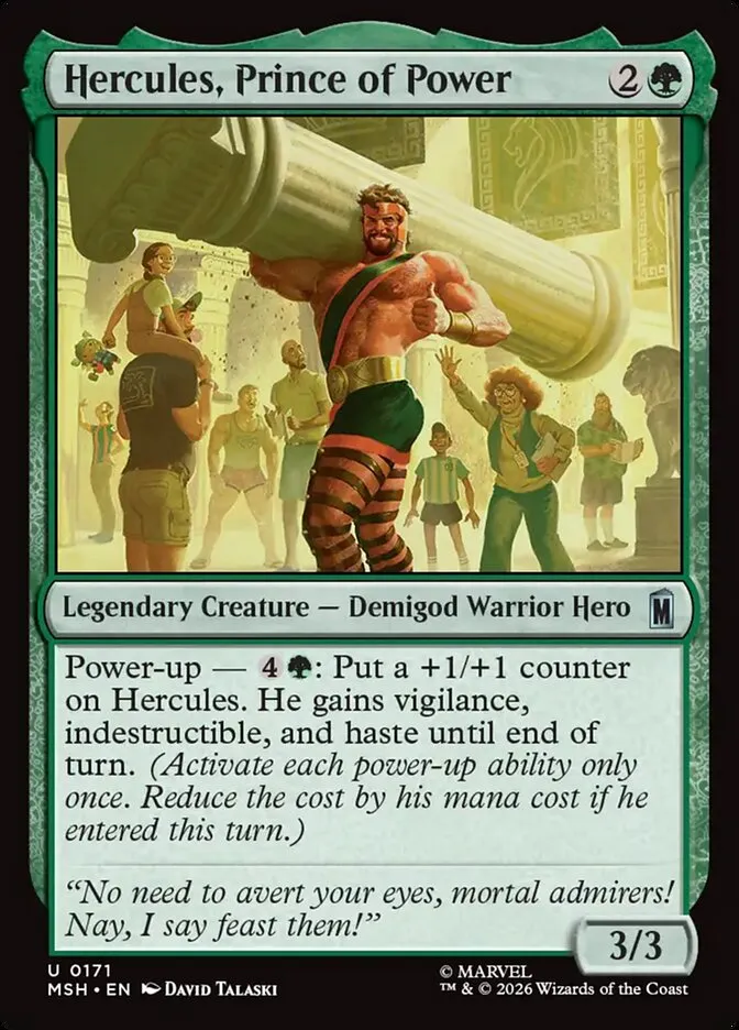 2026 Marvel Super Heroes Hercules, Prince of Power #171 uncommon card image