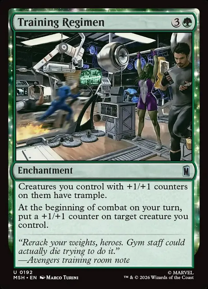 2026 Marvel Super Heroes Training Regimen uncommon #192 uncommon card image