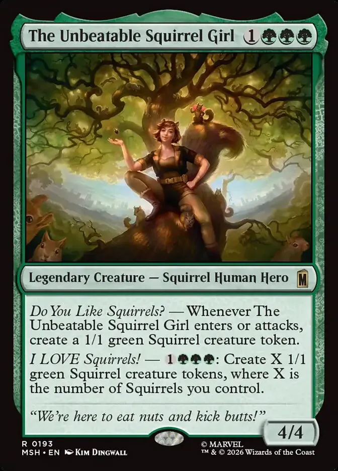 2026 Marvel Super Heroes The Unbeatable Squirrel Girl #193 rare card image
