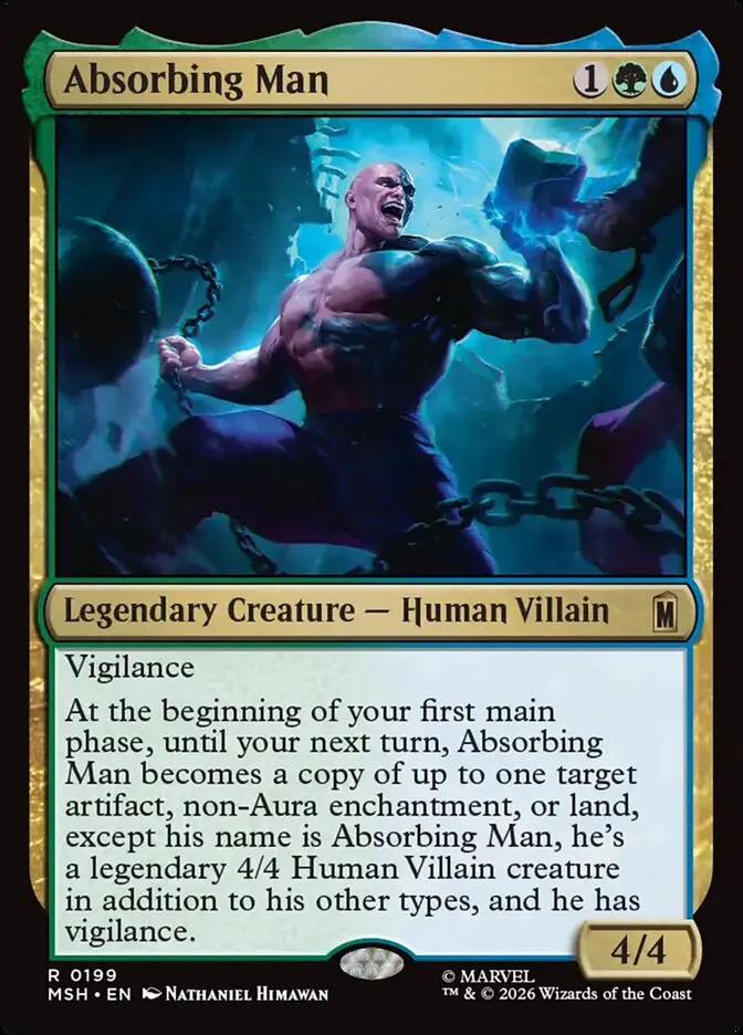 2026 Marvel Super Heroes Absorbing Man #199 rare card image