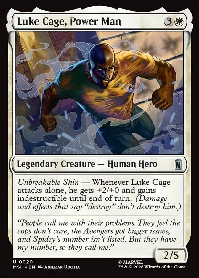 2026 Marvel Super Heroes Luke Cage, Power Man #20 uncommon card image