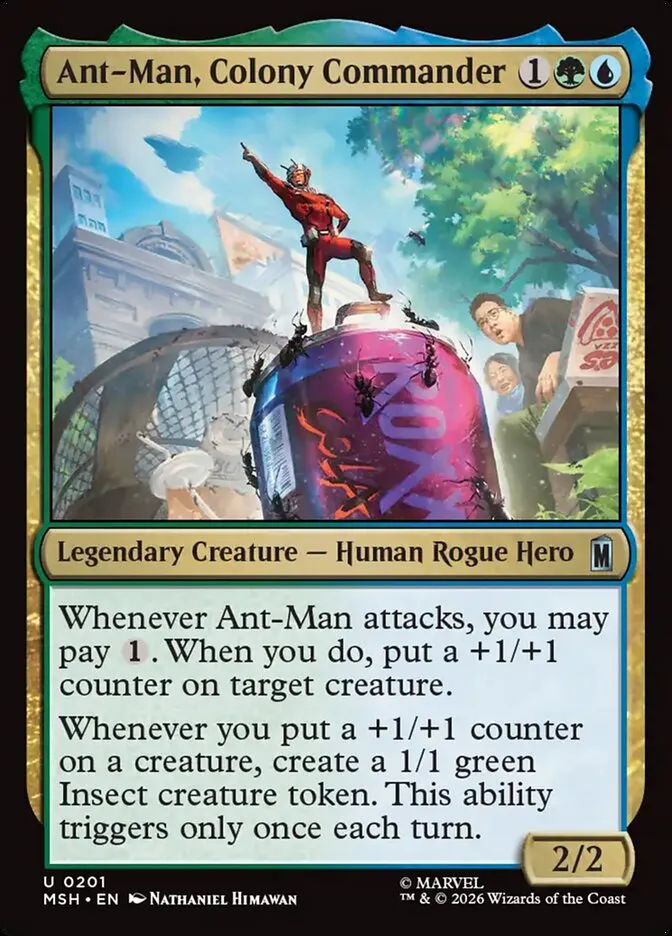 2026 Marvel Super Heroes Ant-Man, Colony Commander #201 uncommon card image