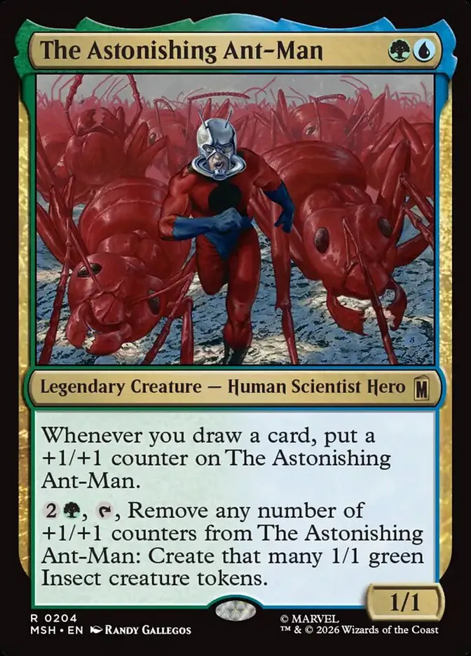 2026 Marvel Super Heroes The Astonishing Ant-Man #204 rare card image