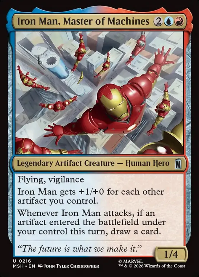 2026 Marvel Super Heroes Iron Man, Master of Machines #216 uncommon card image