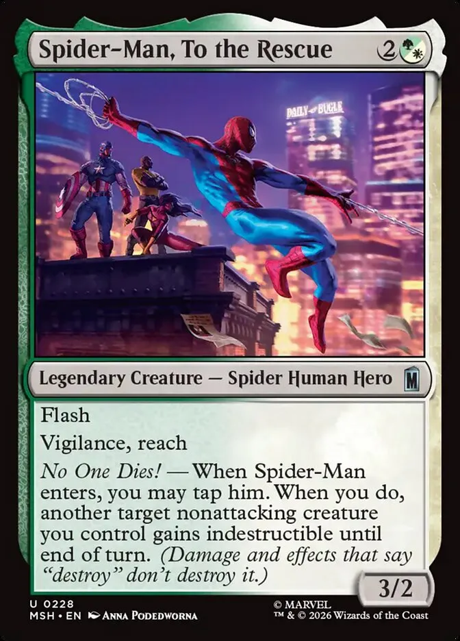 2026 Marvel Super Heroes Spider-Man, To the Rescue #228 uncommon card image