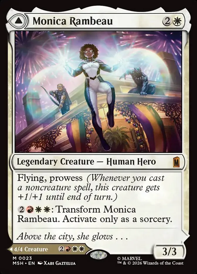 2026 Marvel Super Heroes Monica Rambeau // Photon, Living Light #23 mythic card image