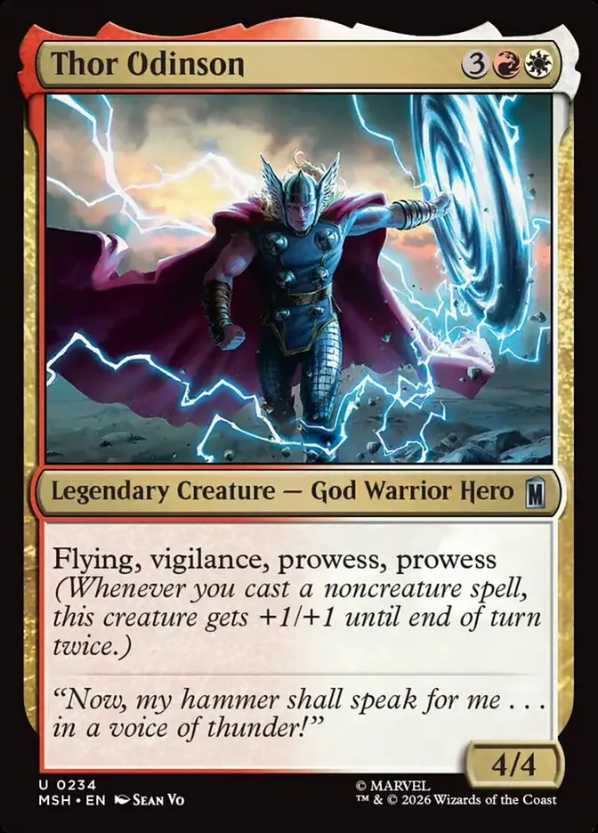 2026 Marvel Super Heroes Thor Odinson #234 uncommon card image