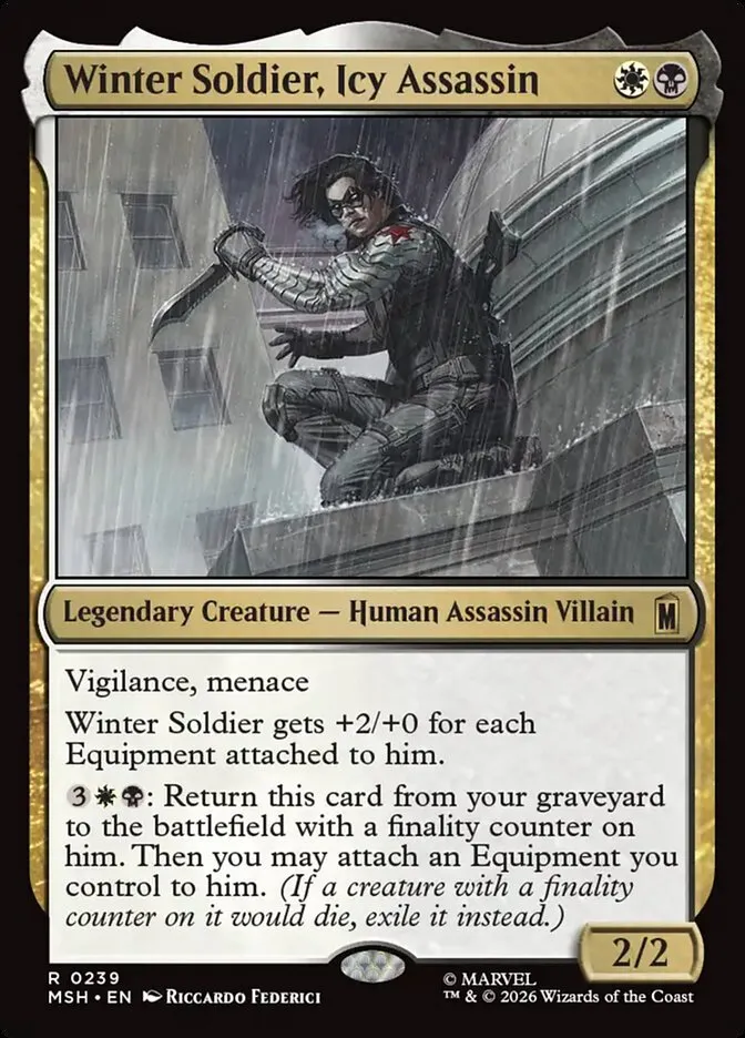 2026 Marvel Super Heroes Winter Soldier, Icy Assassin #239 rare card image