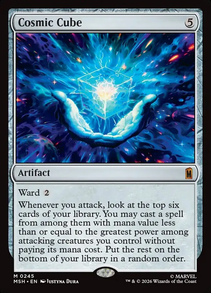2026 Marvel Super Heroes Cosmic Cube #245 mythic card image