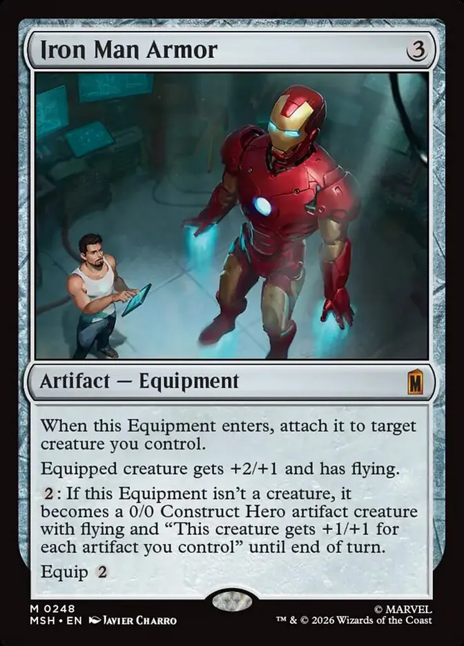 2026 Marvel Super Heroes Iron Man Armor #248 mythic card image