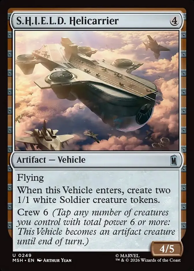 2026 Marvel Super Heroes S.H.I.E.L.D. Helicarrier uncommon #249 uncommon card image