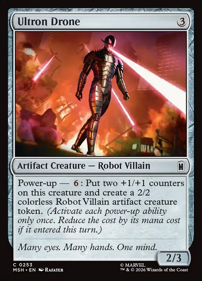 2026 Marvel Super Heroes Ultron Drone common #253 common card image