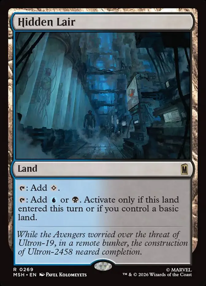 2026 Marvel Super Heroes Hidden Lair #269 rare card image
