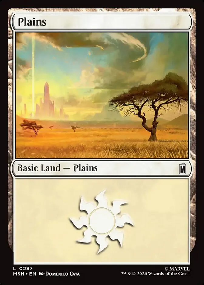 2026 Marvel Super Heroes Plains common #287 common card image