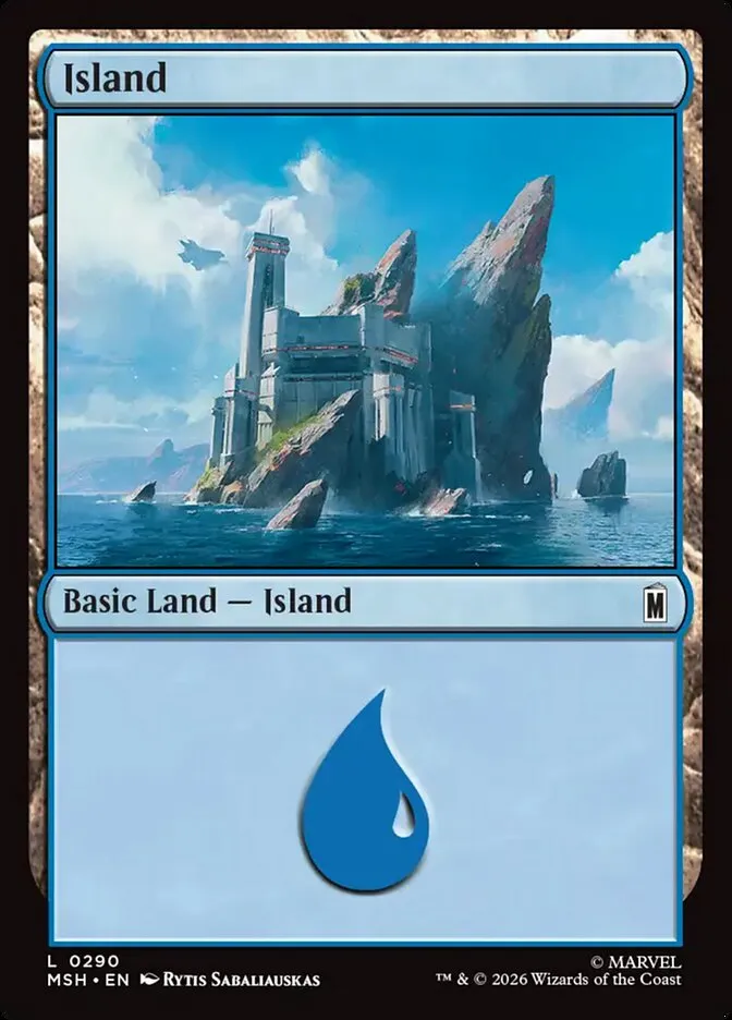 2026 Marvel Super Heroes Island common #290 common card image
