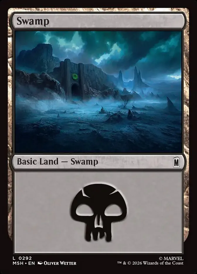 2026 Marvel Super Heroes Swamp common #292 common card image