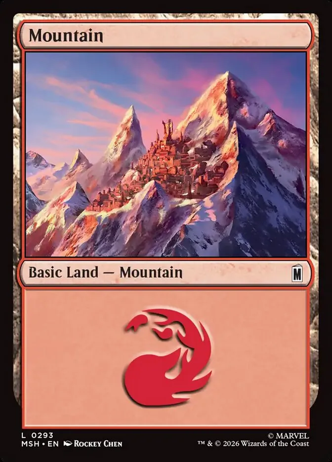 2026 Marvel Super Heroes Mountain common #293 common card image