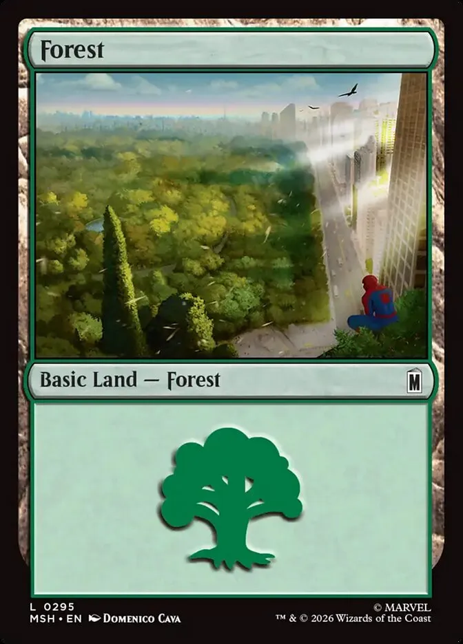 2026 Marvel Super Heroes Forest common #295 common card image